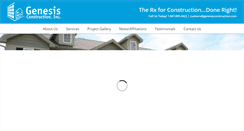 Desktop Screenshot of genesisconstruction.com