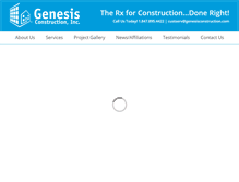 Tablet Screenshot of genesisconstruction.com